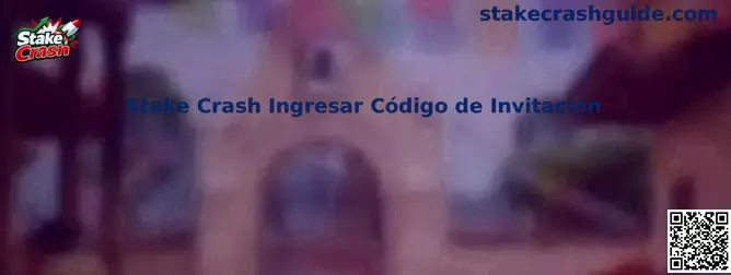Guía visual para ingresar un código de invitación de Stake Crash